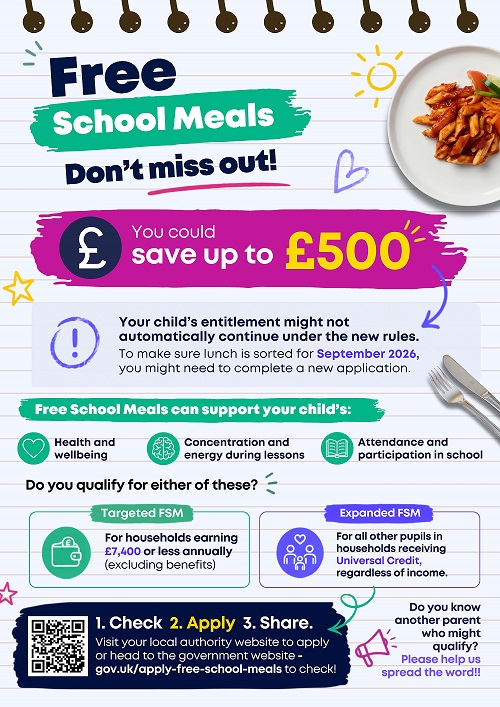 Free school meals - Don't miss our! Free school meals - Don't miss our!